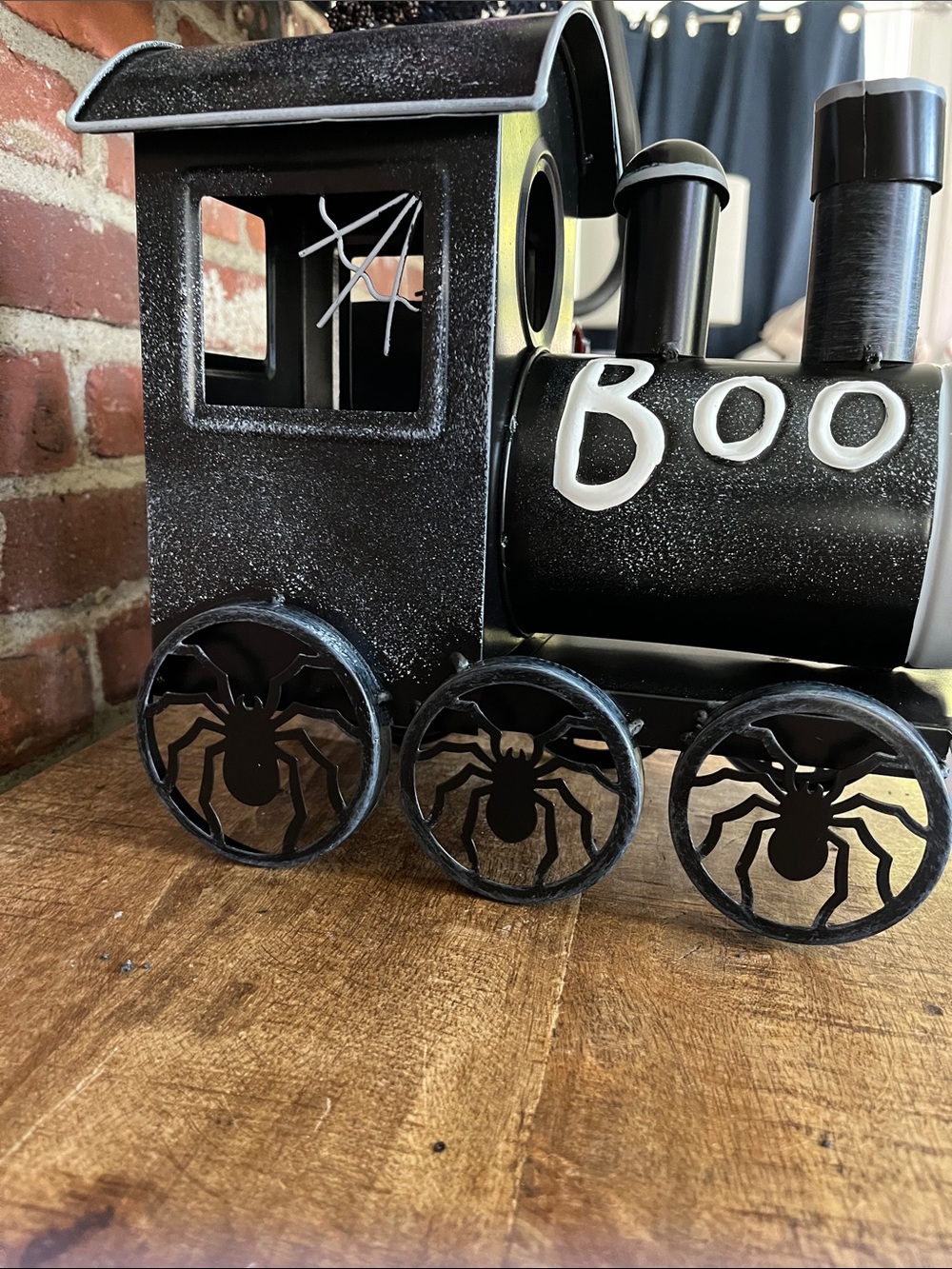 Martha Stewart Black "Boo" Halloween Train Candy Holder - Picture 11 of 16